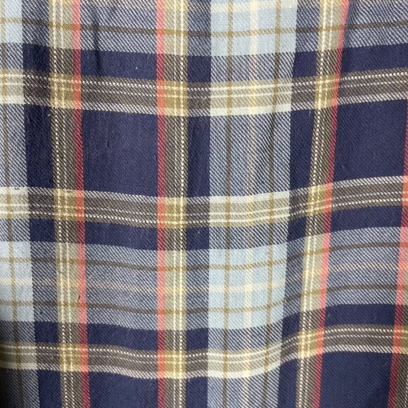 Untuckit Men's Blue Orange Plaid Lightweight Button-Up Shirt Large! - Picture 5 of 5